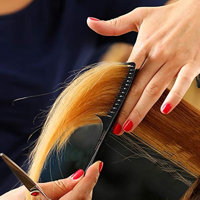 NObranded Tail Comb, Black Wide Tooth Comb,Teasing,Best Styling,Hair for Women,Anti Static Heat Resistant Parting - Image 5